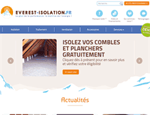 Tablet Screenshot of everest-isolation.fr